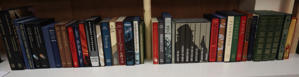 Folio Society - 44 Miscellaneous titles, including - Braudel, Fernand - The Mediterranean and the Mediterreanean World, 3 vols, 2000 an